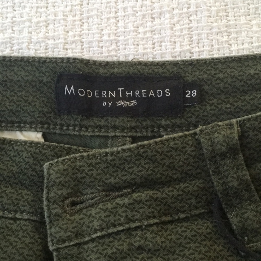Modern Threads green patterned pants - Picture 5 of 6